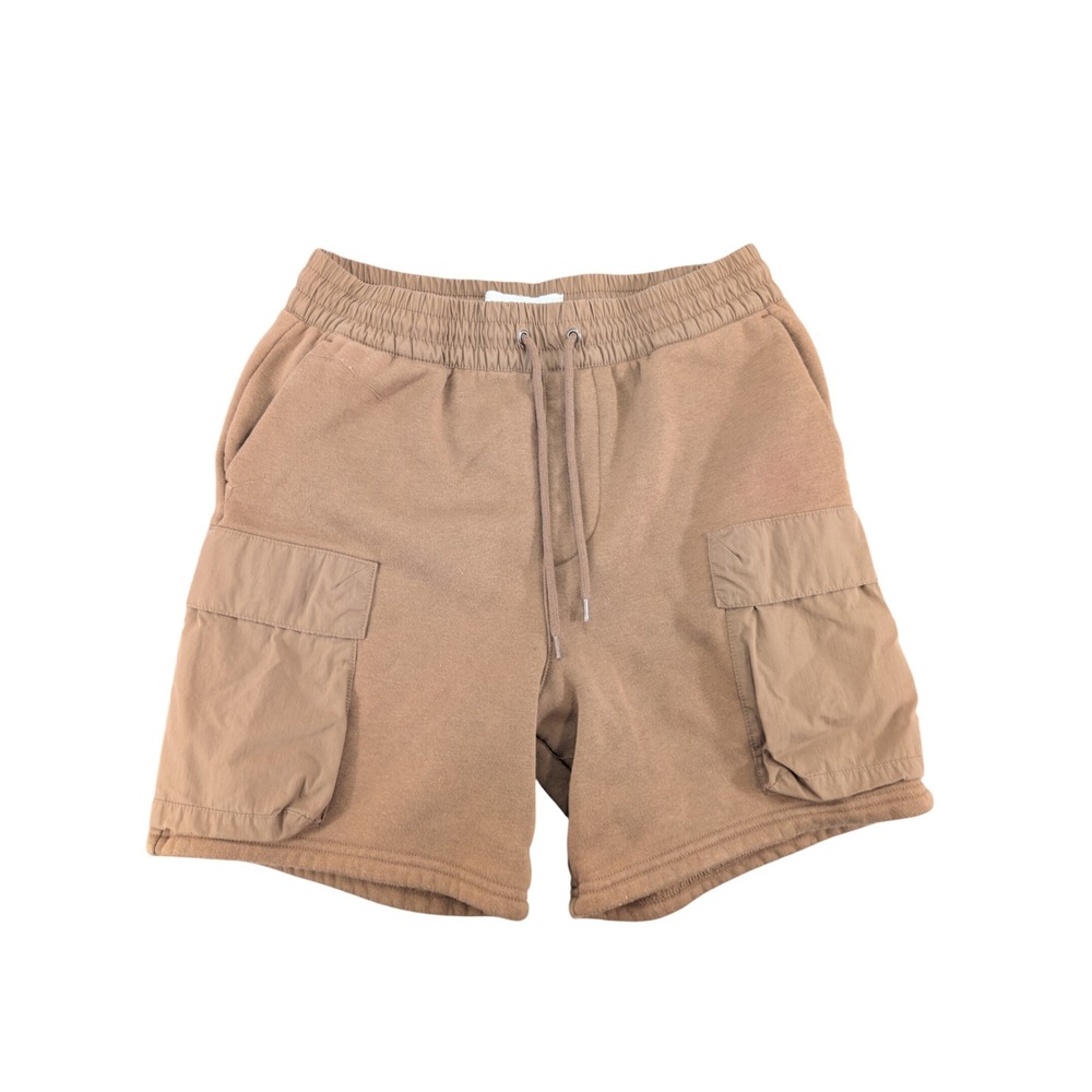 PacSun Volley Cotton Brown Cargo Shorts Trunks Mens Size S casual utility